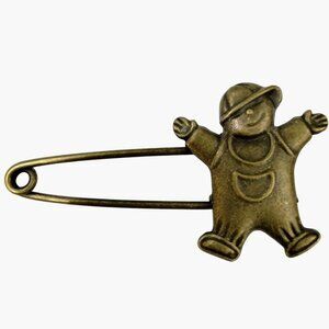 Character Boy Safety Pin Child Figure Skirt Backpack